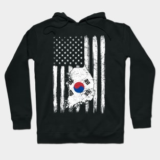 Vintage Korea Sunflower Flag Korea Lover Hoodie